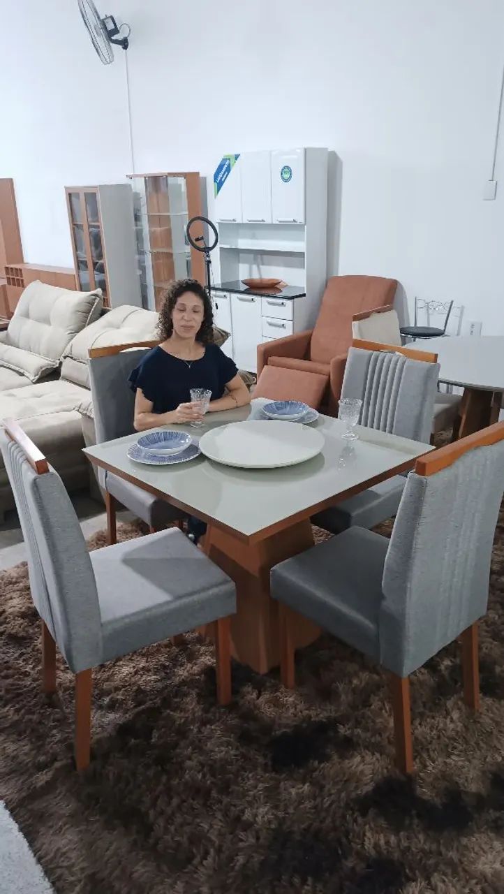 Mesa de jantar com 4 cadeiras dicasabh - Foto 4