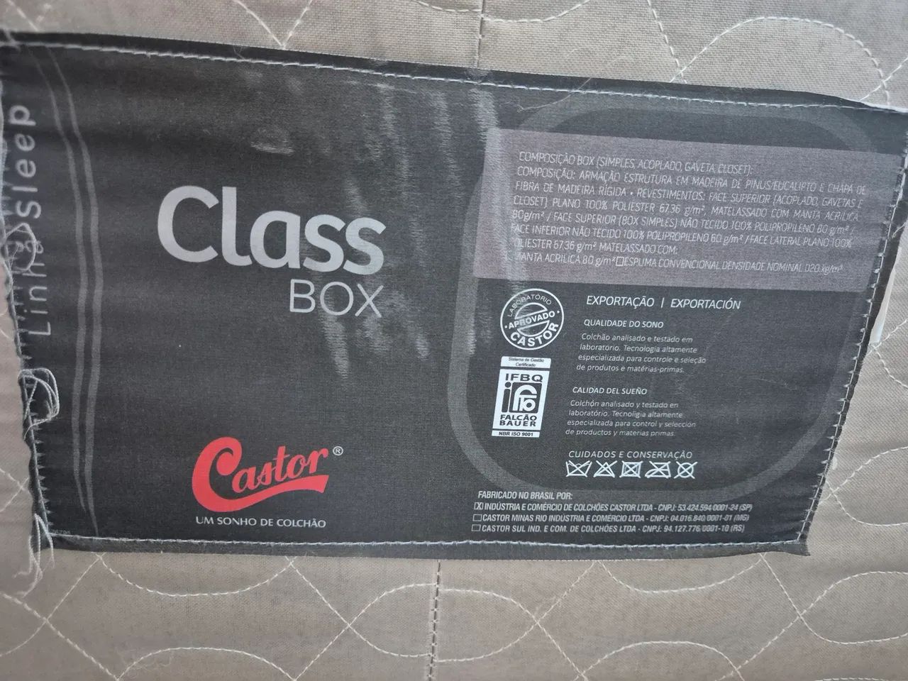 Base Box cama Solteiro Castor64330587265282122