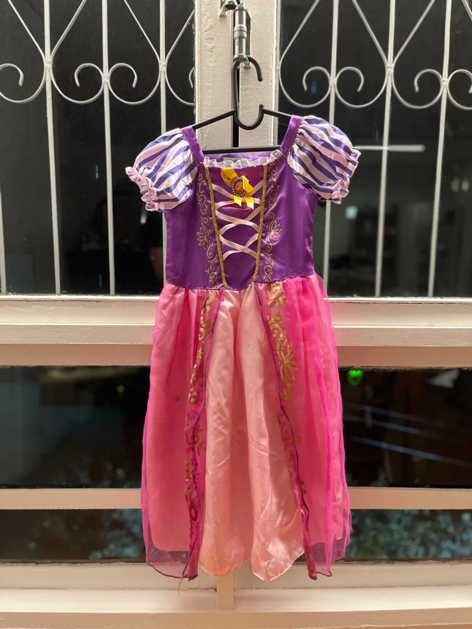 Vestido Infantil Princesa Rapunzel