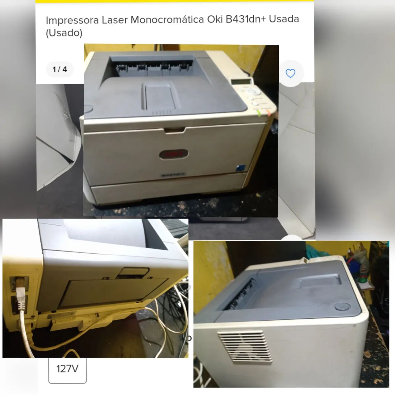 Impressora Laser Oki Monocromática, Leia a abaixo a Descrição Completa