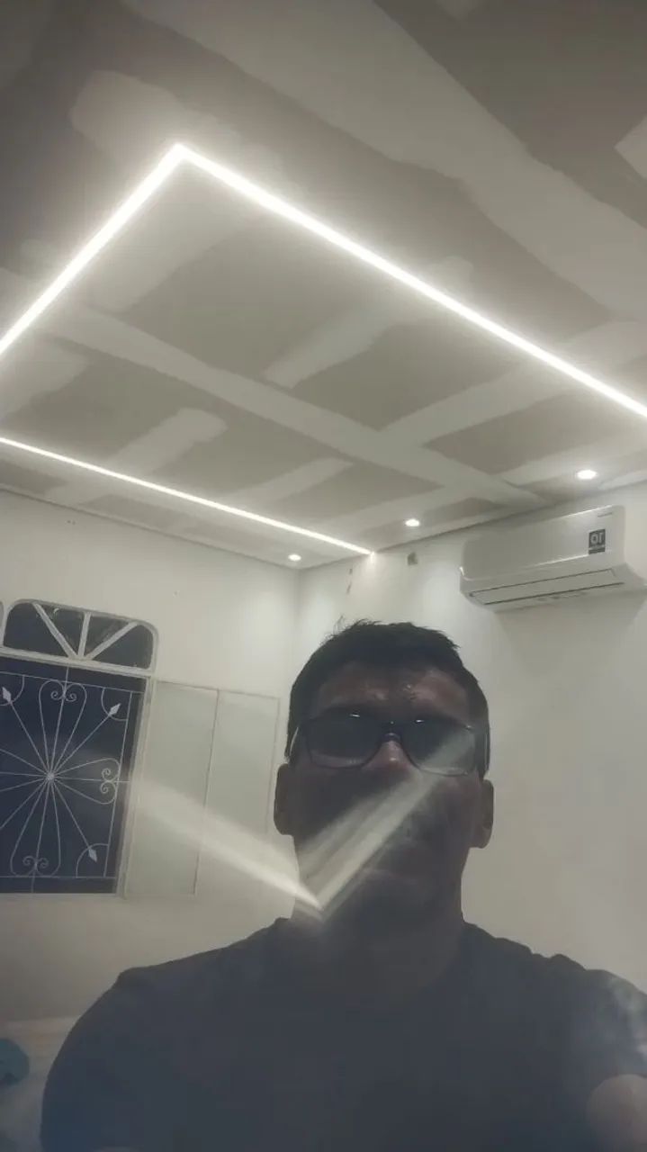 Forro de Gesso acartonado e comum 