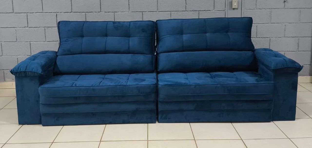 Sofá retrátil e reclinável 2,50 Mt ( Pronta Entrega ) Conforto e Qualidade  - Foto 2