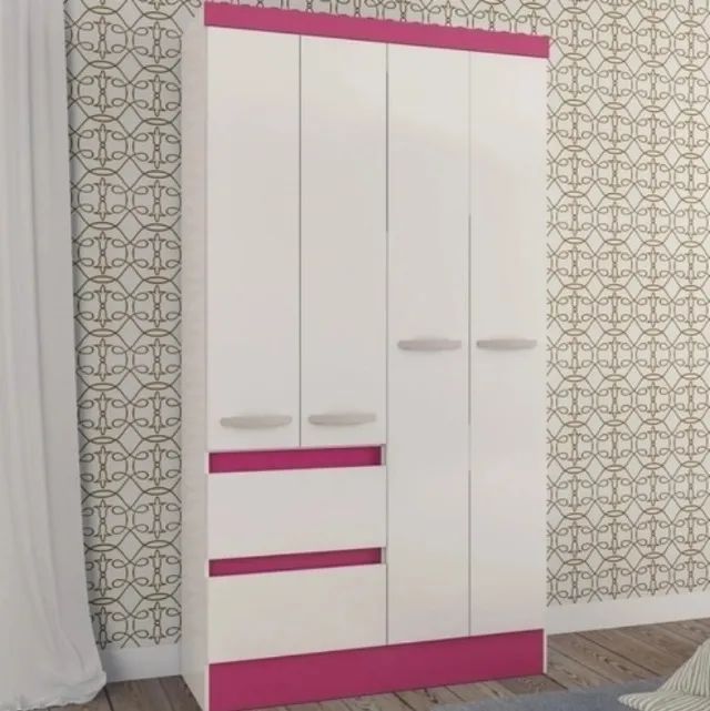 Guarda-Roupa Solteiro Maragogi 4 Portas 2 Gavetas (FAZEMOS ENTREGA DF E ENTORNO ) - Foto 2