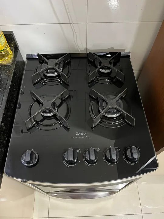Fogão 4 Bocas inox e vidro cônsul  - Foto 2