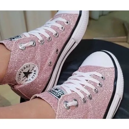 Converse All Star Glitter Rosa 34 e 35