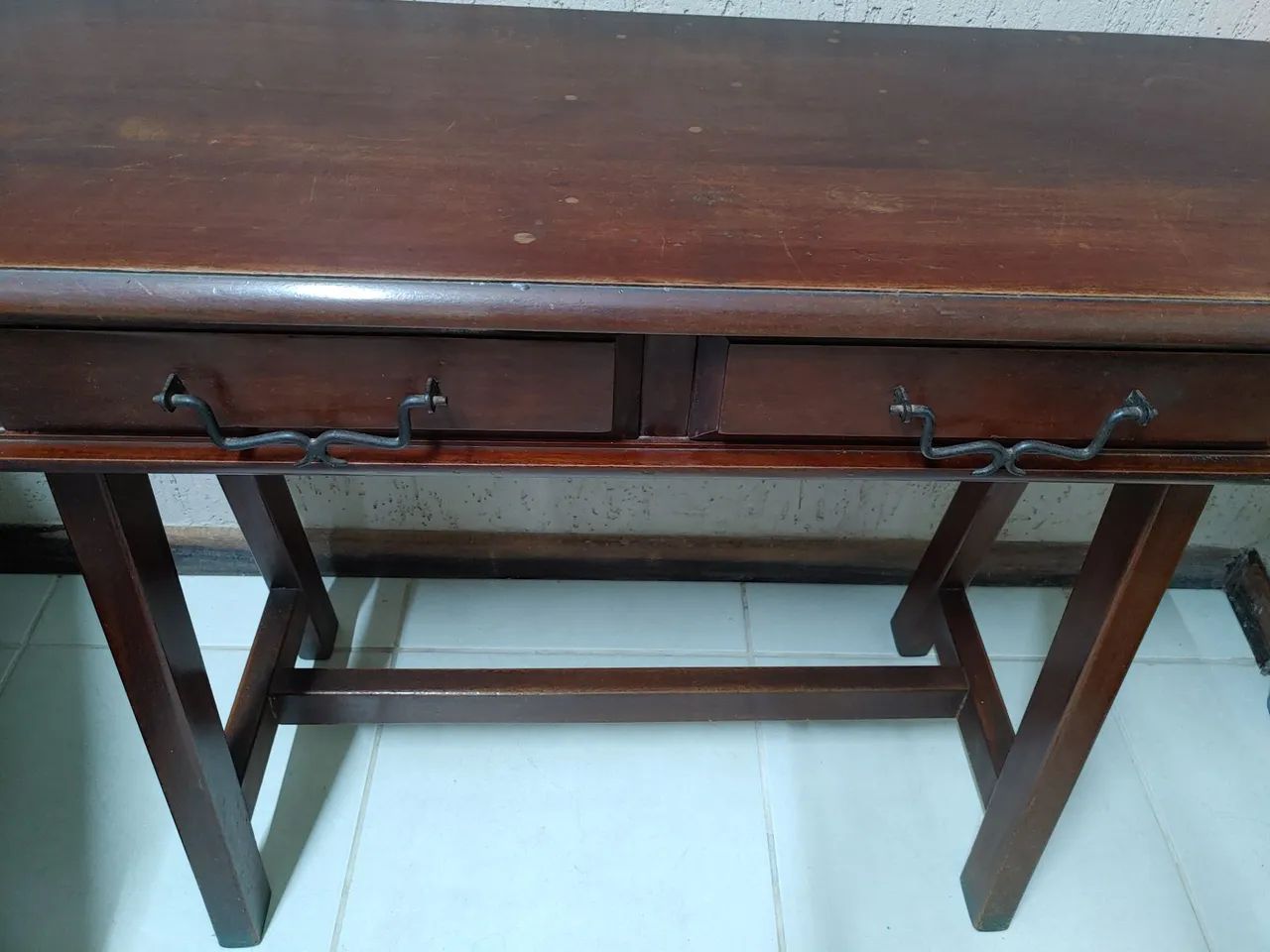 Escrivaninha vintage maciça - Foto 4