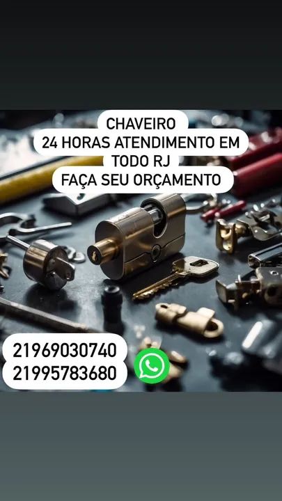 Chaveiro Realengo 24 horas! Chamou chegou.