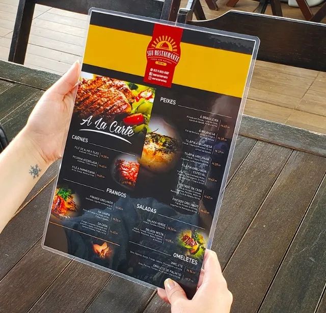 Cardápio Plastificado64167756555011121