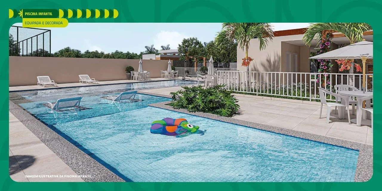 Villa dos Coqueiros: Apt com 2/4 , ITBI Grátis e Área de Lazer Completa