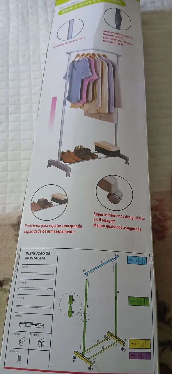 Roupeiro com Sapateira Ajustável  - Foto 4