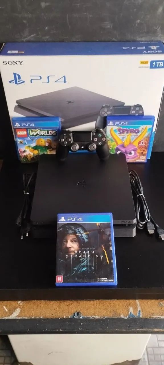 PS4 SLIM 1TB (SEMI-NOVO NA CAIXA) C/ GARANTIA DA NOSSA LOJA POW GAMES MO CENTRO DE CAXIAS  - Foto 2