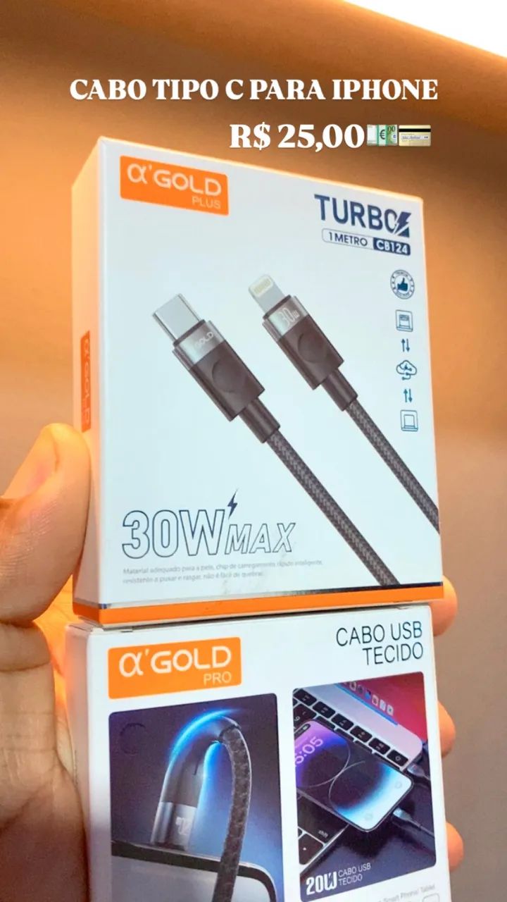 Cabo tipo c para iPhone turbo