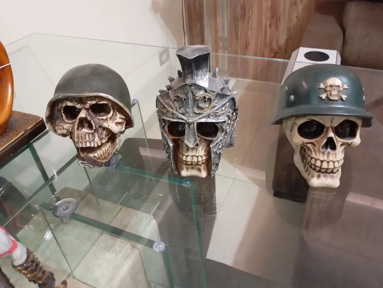 3 Caveiras Decorativas 