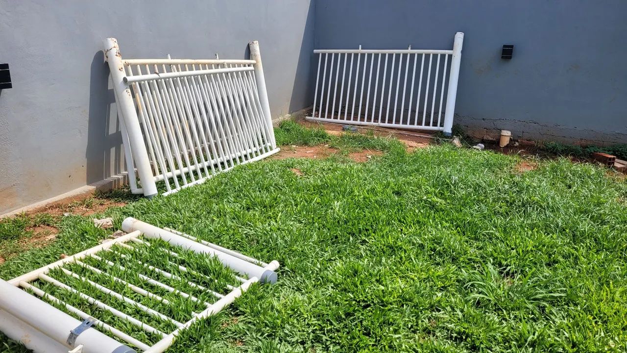 Cerca grade portão em PVC branco - Foto 4