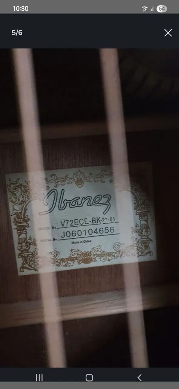 Ibanez aço V72 ECE BK Exelente som regulado - Foto 5