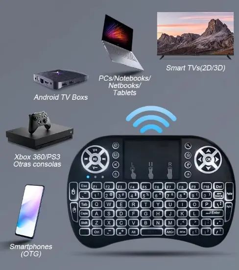 Mini Teclado Wireless i8 - Recarregável - Foto 2