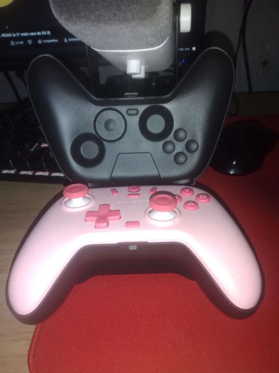Controle Gamesir T4 Nova Lite Sem Fio (PC, Switch, Android) Cor Rosa.64167738739073121