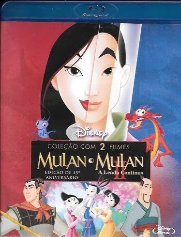 BD: Mulan (c/ Lucero) + Mulan II (Disney Blu-ray Disc) dublado/legendado (c/ cena inédita)