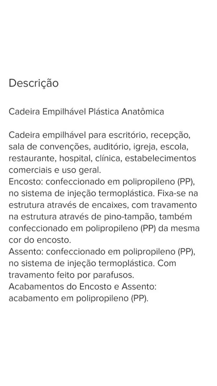 CADEIRAS de Polipropileno e MESAS com tampão de Vidro - Foto 5