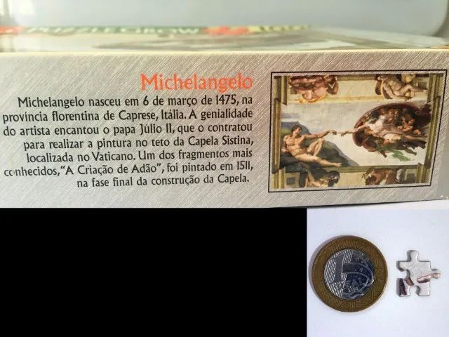 Quebra-Cabeça Puzzles Clássicos Grow - A Última Ceia & A Criação de Adão (faltando peças) - Foto 3