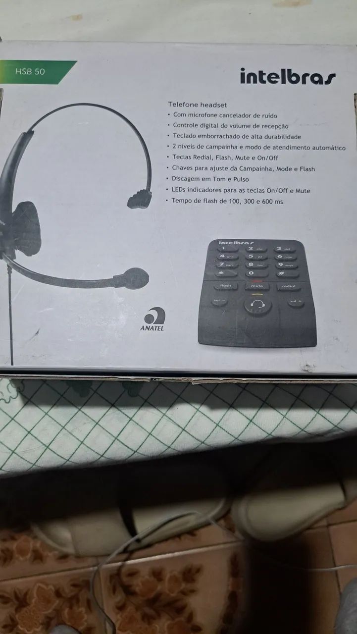 Headset Intelbras HSB 50 - Telefone Headset Profissional - Foto 2