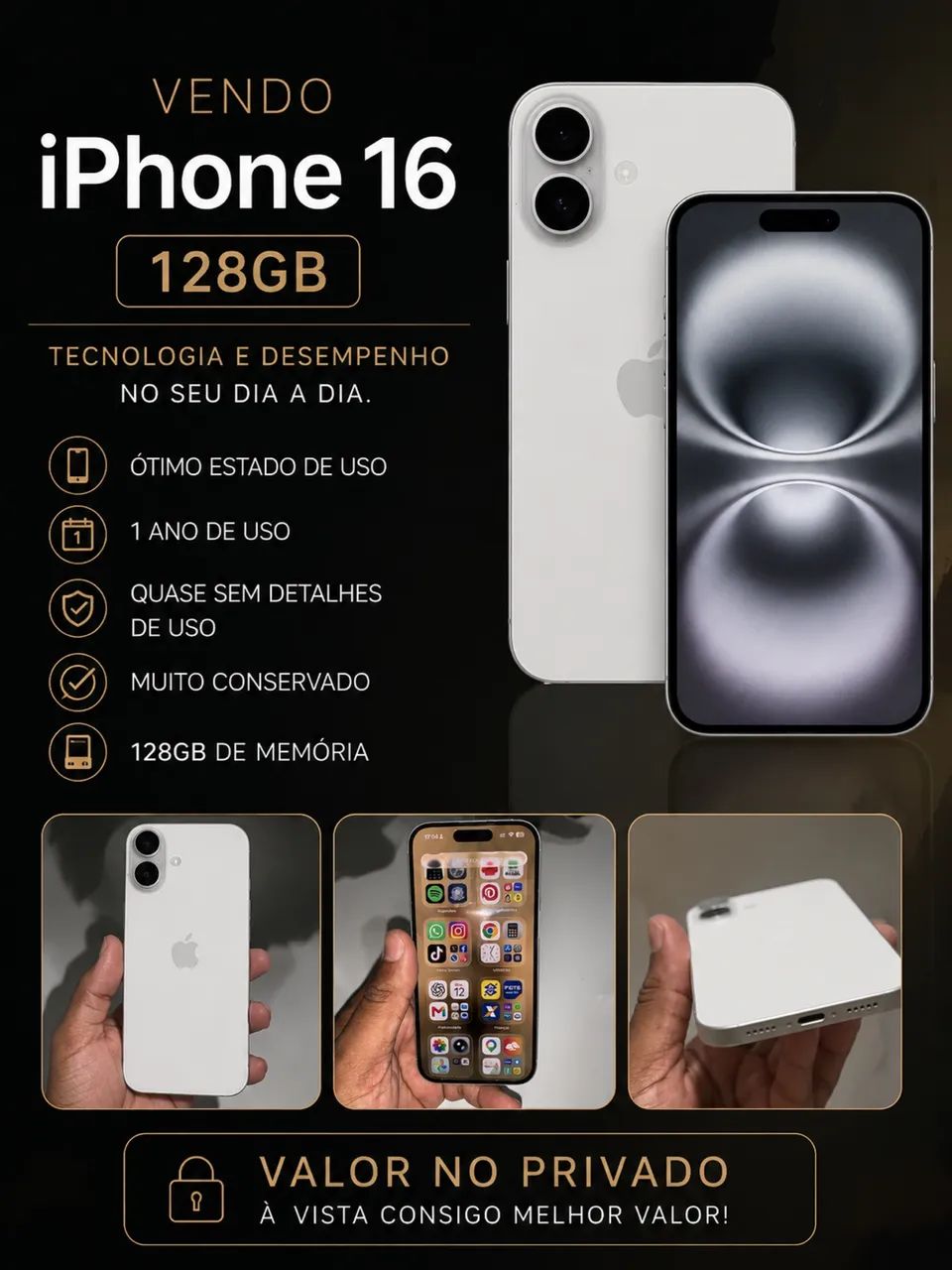 iPhone 16 seminovo  - Foto 5