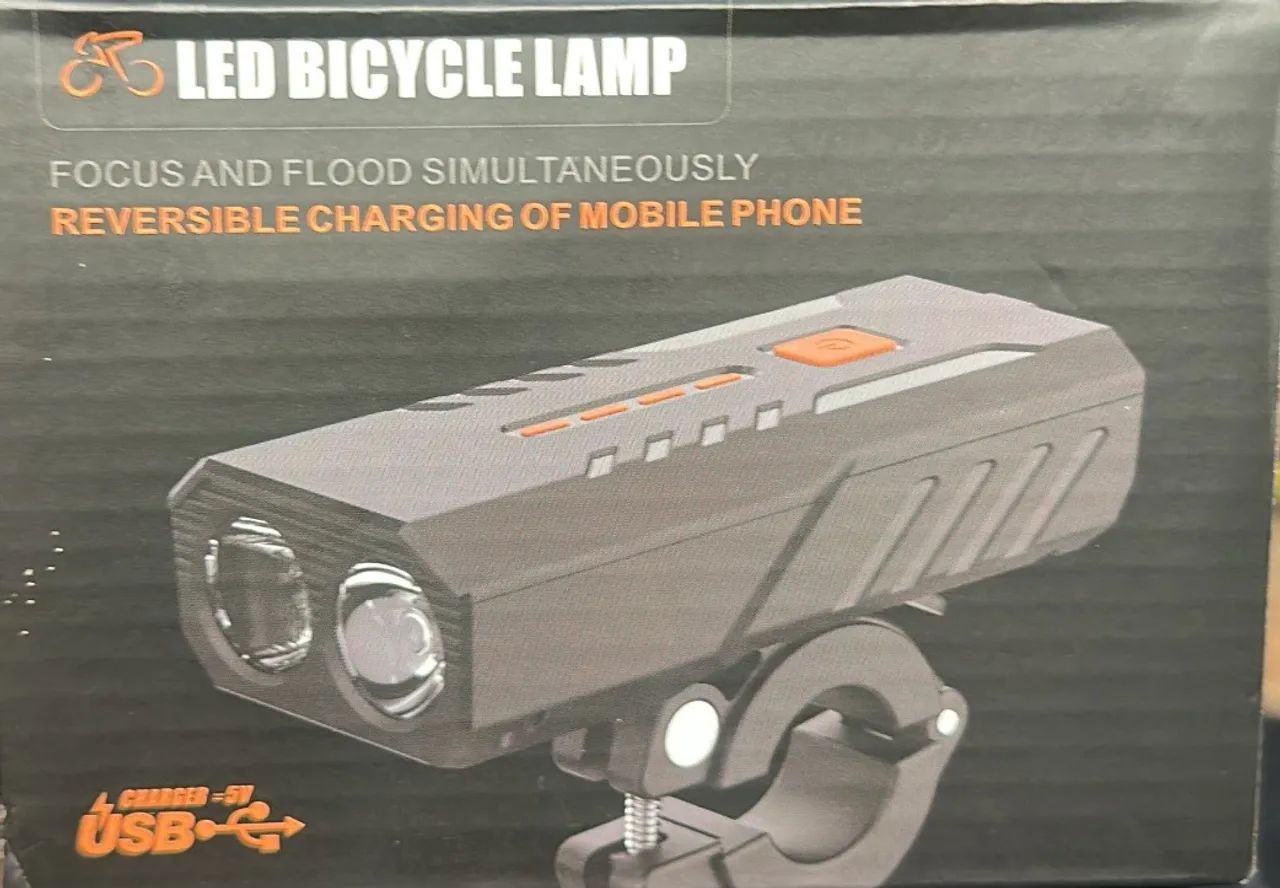 Farol reversível led bicycle lâmpada