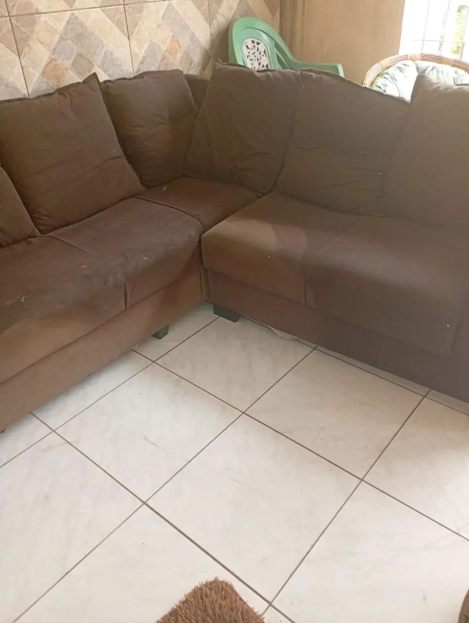 Vende-se Sofá em L e som Usados - Foto 3