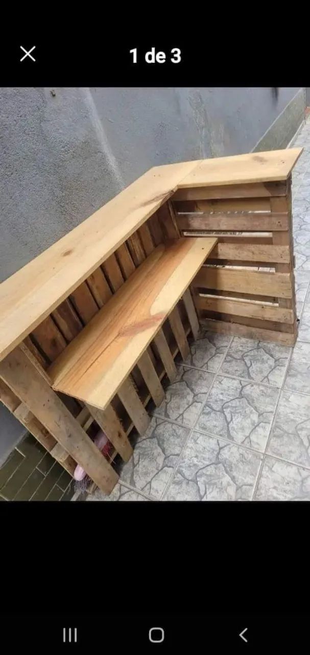 Paletes Maciços de Madeira Faça já seus móveis modelos rústico ? - Foto 3