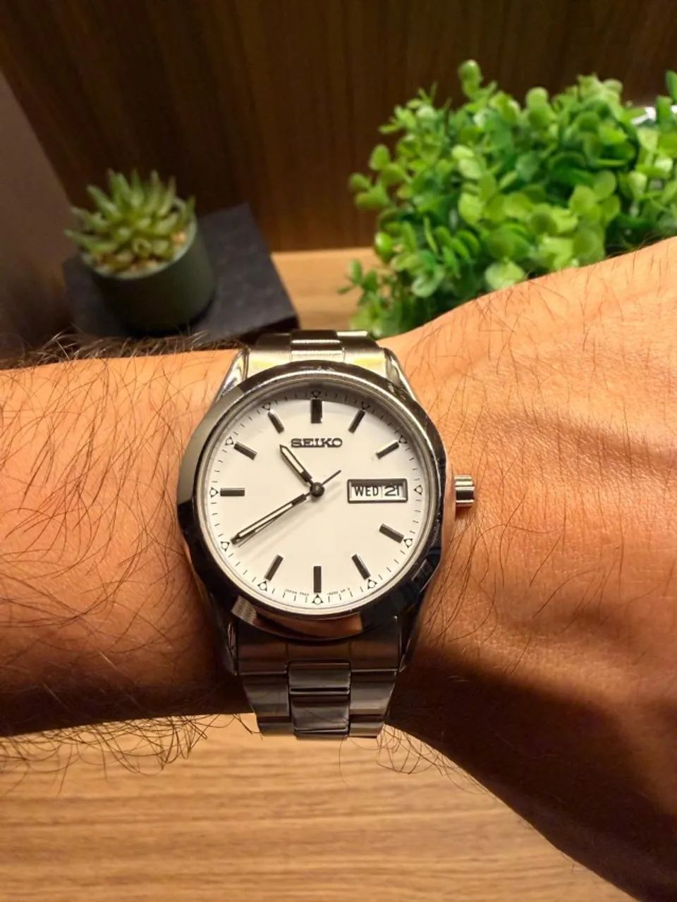 SEIKO アナログクォーツ腕時計 7N43-9080 Seiko 7N43-9080 - Relógio Masculino 36mm. Seminovo Importado do