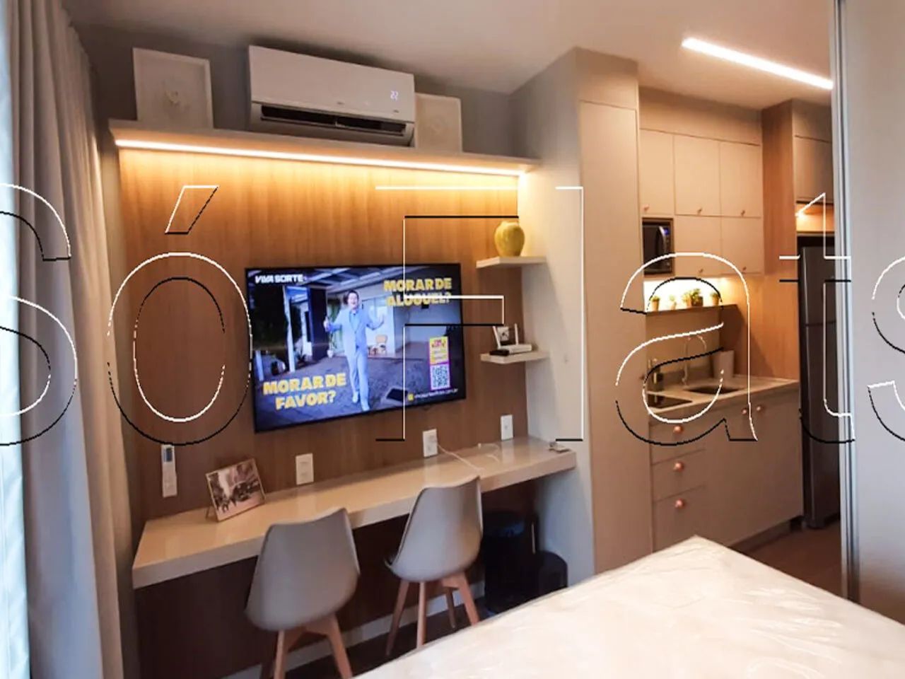 Residencial Grand Vitari, apartamento no modelo Studio com 25m² e 1 dormitório