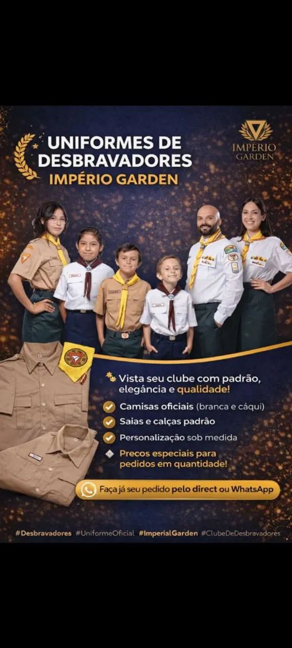 uniforme de desbravadores 