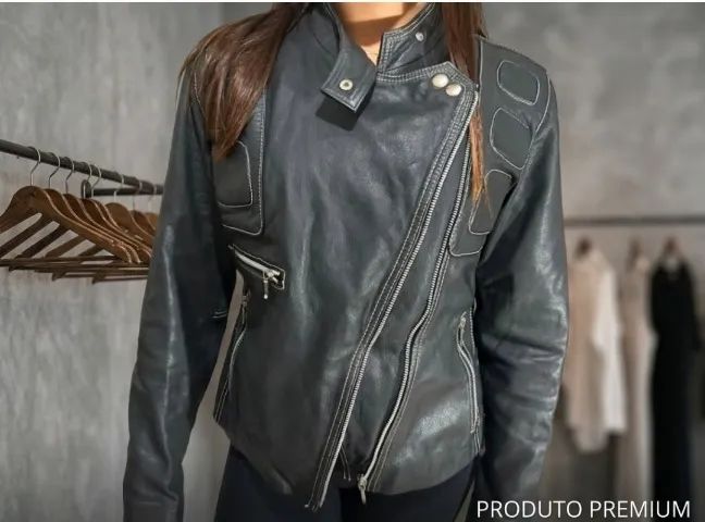 Jaqueta em couro Feminina 