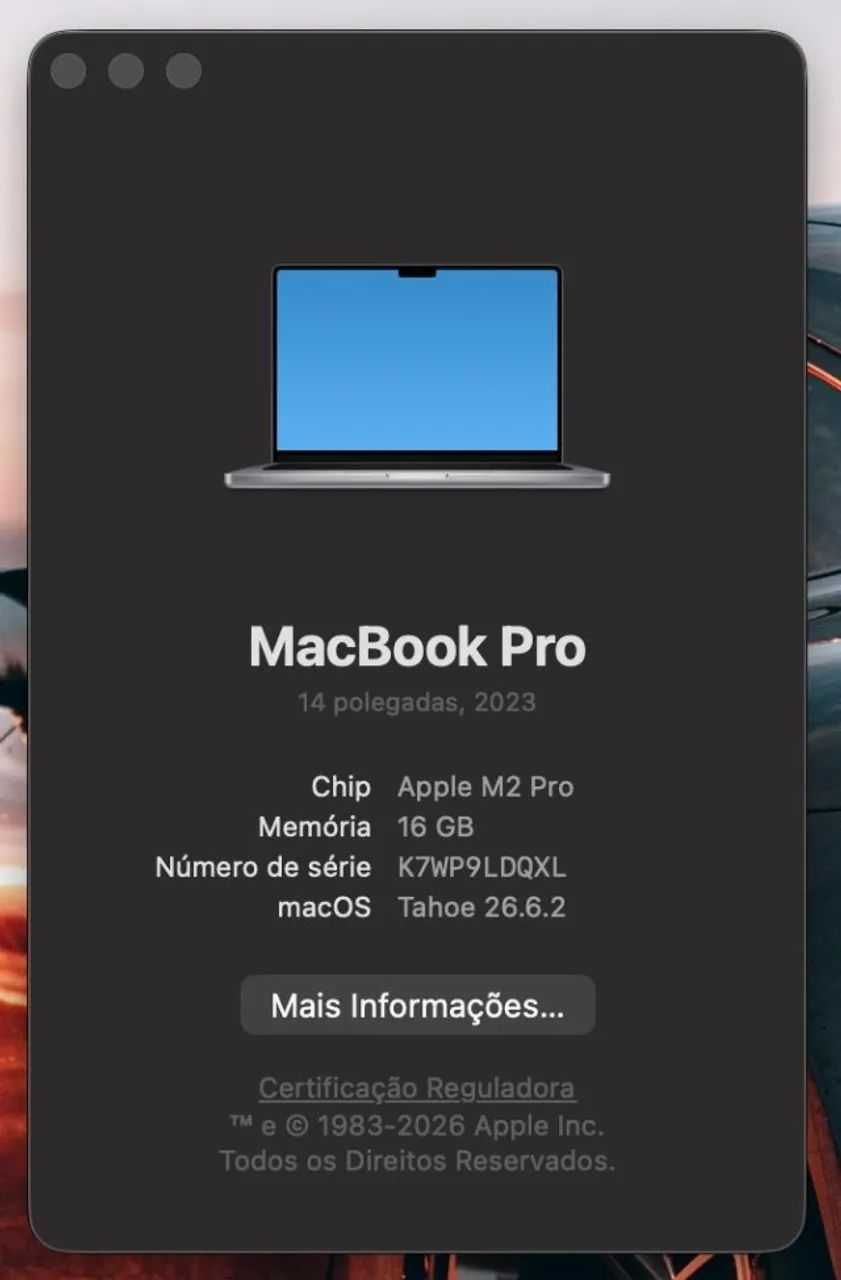 Macbook Pro 14 M2 Pro 16 GB Ram 512 SSD 91% Bateria - Foto 4
