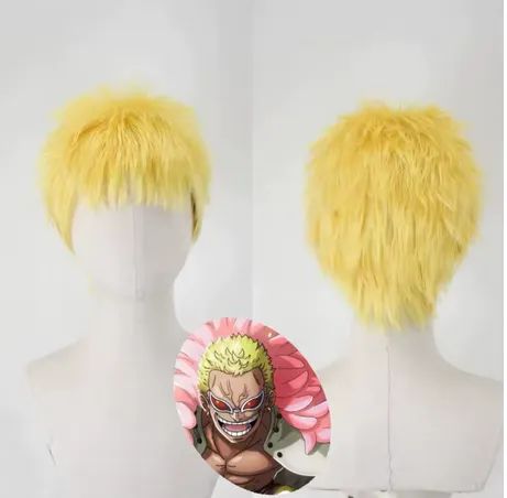 Cosplay Doflamingo One Piece Fantasia Completa com Wig Peruca - Foto 2