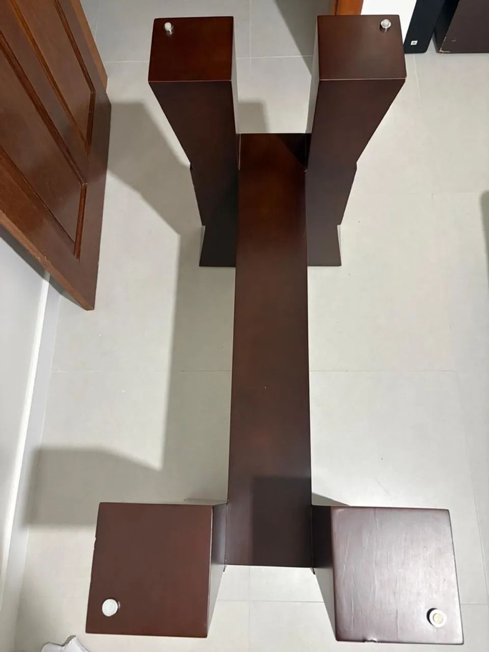 Mesa com tampo de vidro 1,60m 6 cadeiras - Foto 5