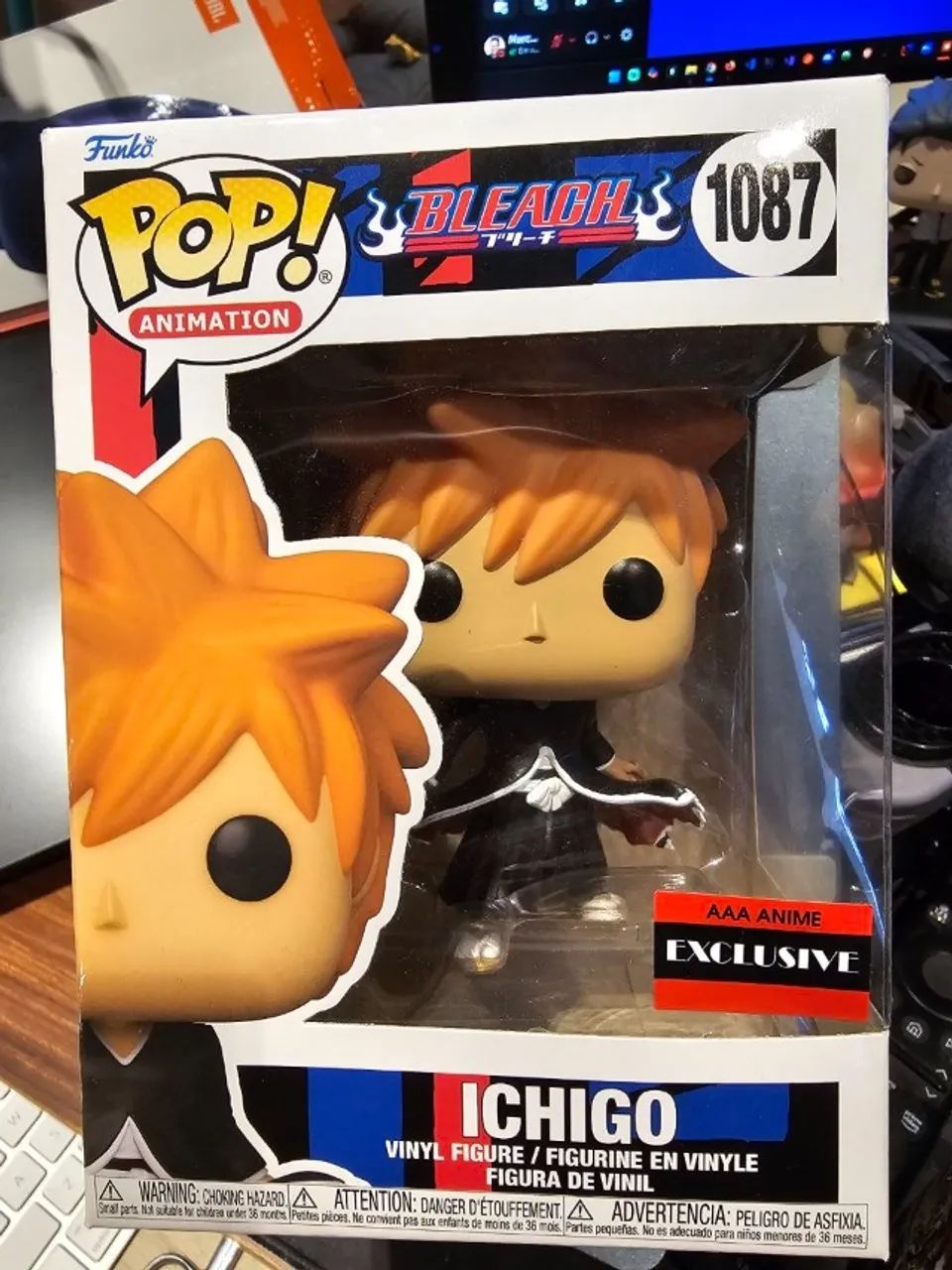 Funko Pop Ichigo 1087 Bleach AAA Anime Exclusive