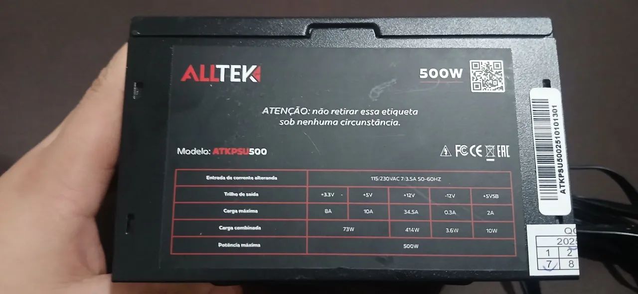 Vendo Fonte para PC 500w - Foto 2