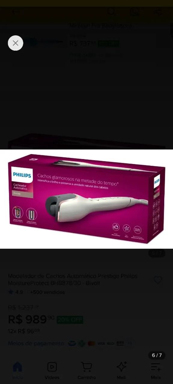 Modelador de cachos automático Philips  - Foto 3