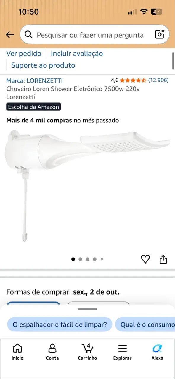 CHUVEIRO ELETRICO - Foto 2