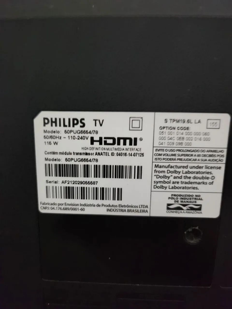 Tv Philips smartv 50 polegadas com defeito - Foto 5