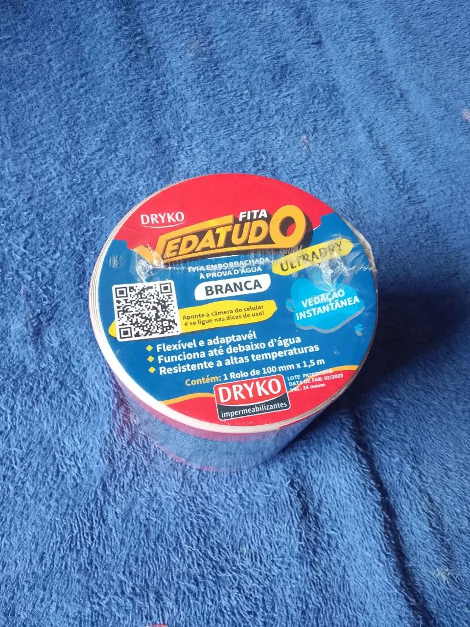 Rolo de fita emborrachada Veda tudo  - Foto 2