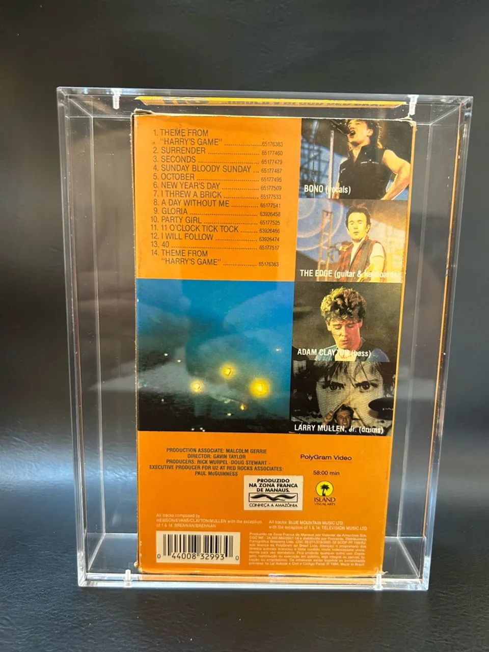 Fita Vhs U2 Live At Red Rocks Com Acrílico - Foto 2