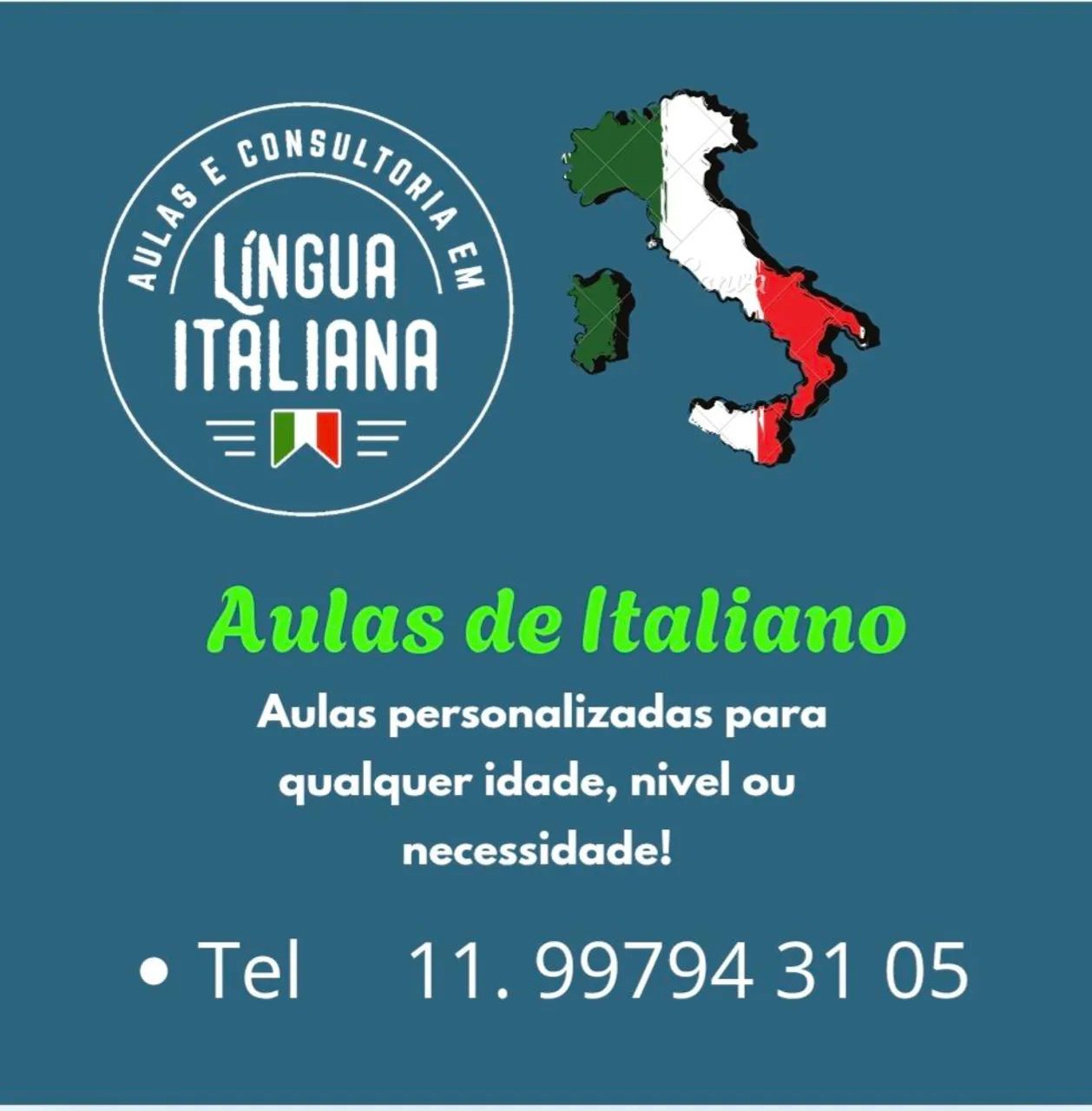 Aulas personalizadas de Italiano!
