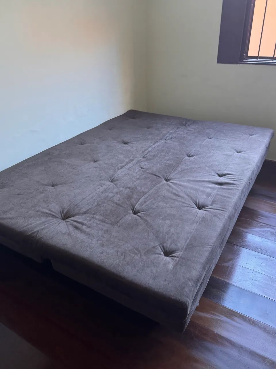 Sofá cama dobrável em suede  - Foto 5