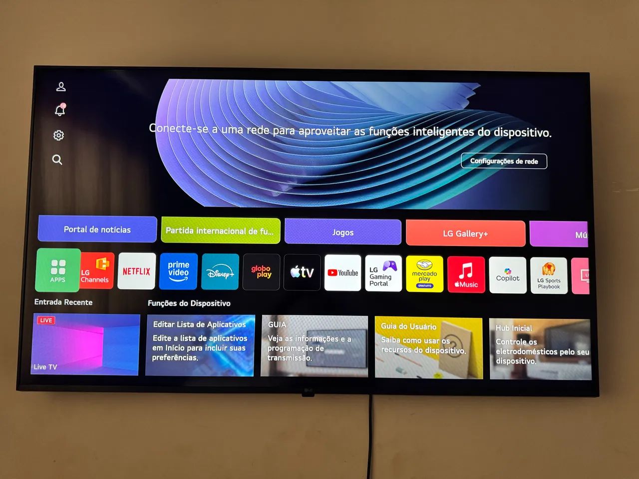 Smart TV LG 50 polegadas 4K Ultra HD modelo 50UT8050PSA