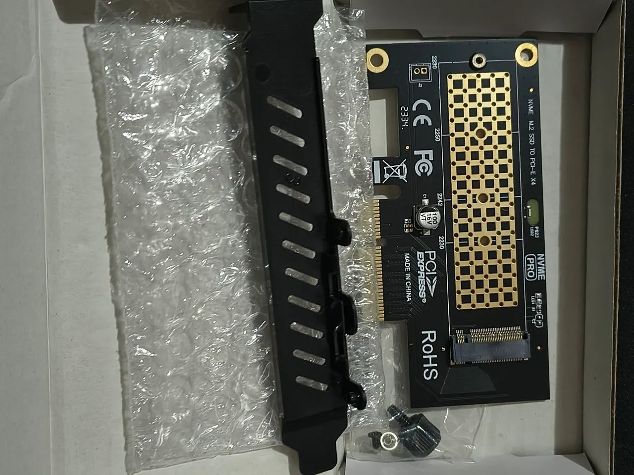 Adaptador pci para ssd nvme