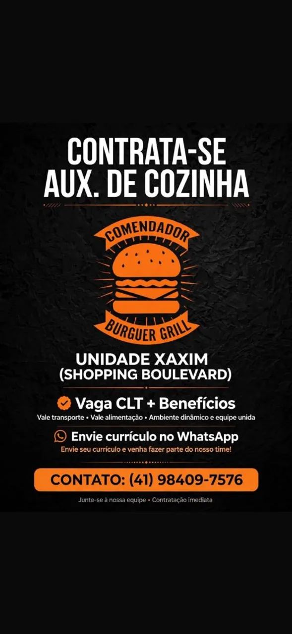 Auxiliar de cozinha 