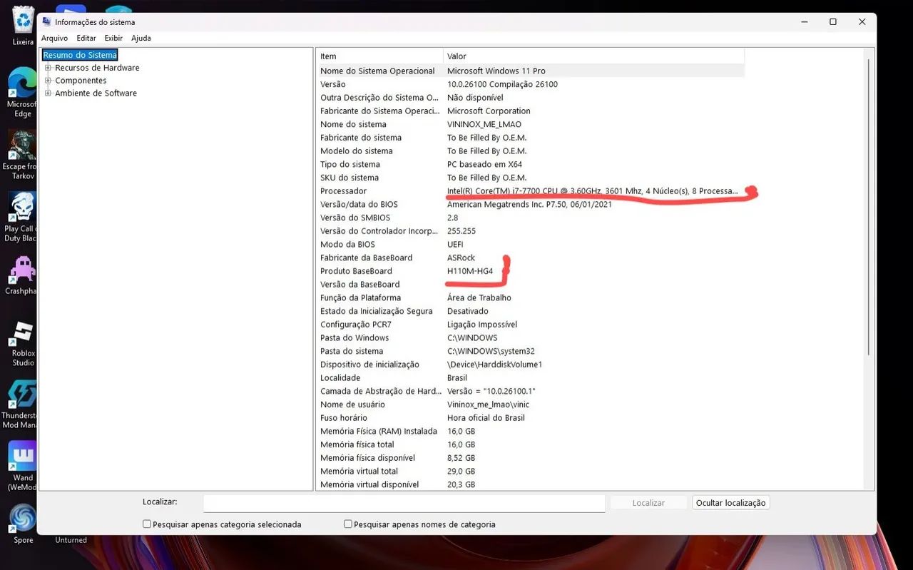 I7 7700 + h110m asrock - Foto 4