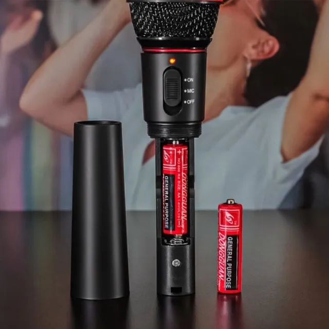 Microfone Sem Fio Knup Kp-m0005 Preto com Qualidade Hi-fi Pronta Entrega